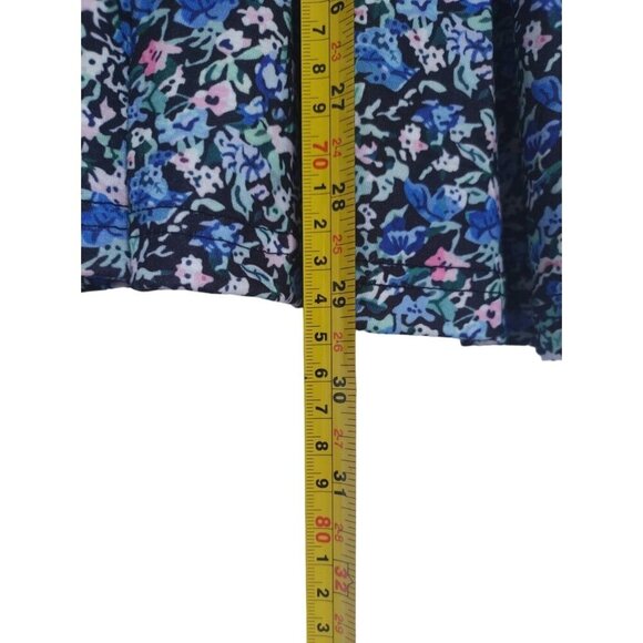 Floral Print Long Sleeve Blouse With Elastic Cuffs & Flowy Hemline, size 2XL - Picture 6 of 8